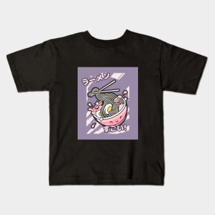 Cute Ramen Bowl Kids T-Shirt